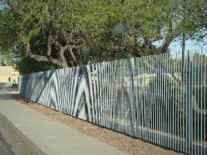 Traditional Charter School playground perimeter fence