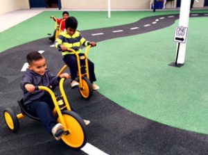 boys on trikes